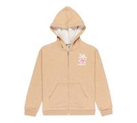 Roxy Suéter de Forro Polar con Cremallera cepillada para niña, Color marrón, Talla 14