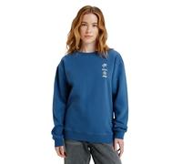 Roxy Surf Stoked Crew Brushed Vint - Sudadera de Forro Polar, Color Azul, M