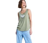 Roxy SURFCLASSIC Tank - Camiseta de Manga Corta para Mujer, Color Verde