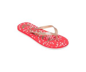 Roxy Tahiti VIIFlip-Flop para mujer, rojo dorado, 3.5 UK