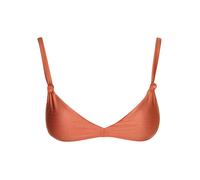 ROXY Top de bikini fijo Beachside Bohemia para mujer marrón | S