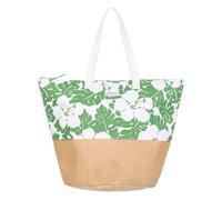 Roxy Waikiki Life - Tote Bag for Women - Bolsa de Playa con Asas - Mujer - Verde.