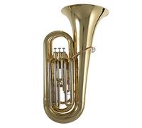 Roy Benson BBb-Tuba TB-301 (tuba profesional, con tubo de dirección de latón dorado, válvulas de acero inoxidable, práctico estuche enrollable, calidad de sonido perfecta y diseño excepcional)