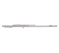 Roy Benson flauta travesera FL-602RI (construcción niquelada, diseño de tapa puntiaguda, almohadilla PISONI, flauta premium, incl. accesorios de cuidado y lujoso estuche de madera)