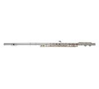 Roy Benson Flute FL-402R2 (diseño de doble cabeza, recta y curva, lujoso acabado niquelado, llaves anulares y función en línea, accesorios premium incluidos)