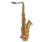 Roy Benson Saxofón Tenor Sib TS-202 (elegante cuerpo de latón, mecánica precisa, con llave de Fa# agudo, boquilla de alta calidad, estuche rectangular ligero, con práctica función de mochila)
