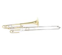 Roy Benson Trombón Tenor Sib/F(Sib) TT-227F (campana de latón de 8", calibre de 12,7 mm, láminas de alpaca, con una cuarta o tercera válvula única, tanto para músicos consumados como para niños).