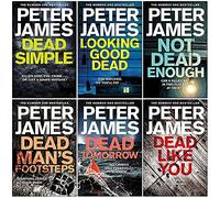 Roy Grace Series 1-6 Collection - Juego de 6 libros de Peter James (Dead Simple, Looking Good Dead, Not Dead Enough, Dead Man's Footsteps, Dead Tomorrow, Dead Like You)