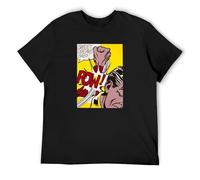 Roy Lichtenstein Men T-Shirt Pop Art Retro Comic Warhol Sweet Dreams Baby Black XXXL