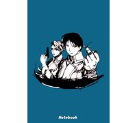 Roy Musttang and Rizza Hawkeeye Fullmetal Alchemist Notebook: 6x9 120 Pages, Ruled Notebook, Journal, Daily Diary, Organizer, Planner