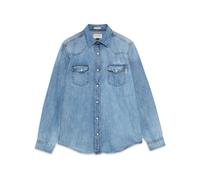 Roy Roger's- Camicia in denim stone washed- Shirts- Hombre- Azul- S- Camicia in denim stone washed