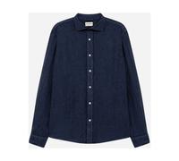 Roy Roger's- Camisa de Lino Pierce- Shirts- Hombre- Azul- L- Camisa de Lino Pierce
