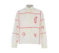 Roy Roger's- Camisa Harvest Old Glory Bordado de Flores- Blouses & Shirts- Mujer- Blanco- L- Camisa Harvest Old Glory Bordado de Flores