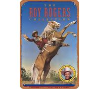 Roy Rogers Collection - Póster de película de metal vintage, estilo retro, placa de pared, decoración de metal, 20 x 30 cm