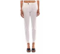 Roy Roger's - Pantalones Blancos de Gabardina Elástica - Trousers - Mujer - Blanco - W29 -