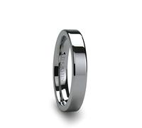Roy Rose Jewelry Anillo de boda plano de carburo de tungsteno para hombre, ajuste cómodo pulido, 2 mm, 4 mm, 6 mm, 7 mm, 8 mm, 10 mm, 12 mm de ancho. Nombre del estilo: espartano, metal, no conocido