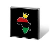 Royal Africa Map Square Lapel Pin Personalized Badge Brooches Clothing Decor Enamel Pins for Men Women