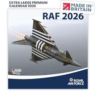 Royal Air Force - Calendario oficial de la RAF 2024 para días festivos del Reino Unido, respetuoso con el medio ambiente, fabricado en Reino Unido en papel FSC® con tintas vegetales y energía 100%