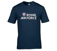 Royal Air Force Camiseta con Logotipo para Hombre, Azul Marino, XL