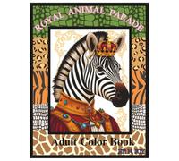 ROYAL ANIMAL PARADE ADULT COLORING BOOK