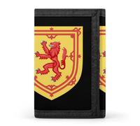 Royal Arms of_ Kingdom of Scotland - Cartera de tres pliegues con bolsillo frontal, clips para dinero con ranuras para tarjetas de crédito y identificación, Estilo:, Talla única