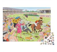 Royal Ascot Día de la Mujer Sombrero catástrofe Puzzle De Madera Impermeable DIY Puzzles De 1000 Piezas para Adultos Desafiante Y Estimulante Rompecabezas para Decoración del Hogar