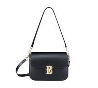 Royal Bagger Crossbody Box Bolso para mujer, cuero genuino de piel de vaca, elegante bolso de hombro pequeño, bolso diario compacto 3245 (Negro)