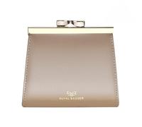Royal Bagger Kiss Lock RFID Tarjetero para Mujer, Carteras Cortas de Cuero Genuino de Vaca, Monedero Vintage de Moda 3242 (Albaricoque)