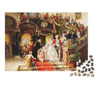 Royal Ball Puzzle para Boy & Girl 1000 Piezas Reciclable Baroque Style Puzzle Divertido and Desafiante Family Juego Excelente Idea de Regalo para Child‘s Birthday 38x26cm/1000pcs