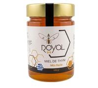 Royal Bee Miel de Tomillo Griega 450g | 100 % Miel de Tomillo Griego - Aroma intenso y floral, sabor rico y textura naturalmente suave