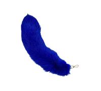 (Royal Blue) Stylish Bag Pendant Animal Tail Shape Phone Case Adornment Fashion Keychain Soft Unisex Keyrings Colorful Key Pendants taro purple