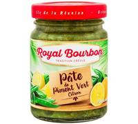 ROYAL BOURBON - Isla de la Reunión - Pasta de chile de cristal de 90 g: (Pimiento verde limón, pimienta verde limón, lote de 1 olla de 90 g)