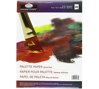 Royal Brush 270921 Paleta desechable de papel del coj-n 8,25 pulg x 11,5 pulg -40 Hojas
