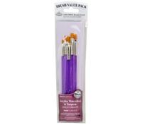 Royal Brush 9133 Varios Oro Taklon Value Pack Set