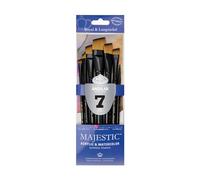 Royal Brush Majestic Angular Cepillo Set-7/PKG