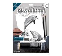 Royal Brush Sketching Made Easy Kit 9"X12"-Dolphins
