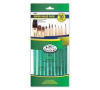 Royal Brush Ultra Corto Sable/Camel Super Value Pack Cepillo Set-10/PKG, Otros, Multicolor
