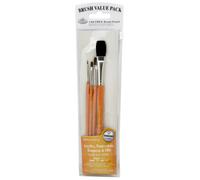 Royal Brush Value Pack Sable/Camel Cepillo Set-4/PKG