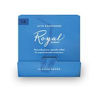 Royal by D'Addario Alto Sax Reeds, #1.5, 25-Count Single Reeds