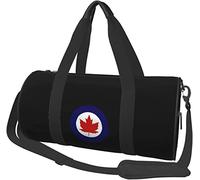 Royal Canadian Air Force - Bolsa de Viaje para Equipaje, Bolsa de Lona Plegable para Deportes, Color Negro