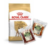 ROYAL CANIN Bulldog Francés Adulto 9kg & WILD FARM Mezcla de Sabores 2x500g