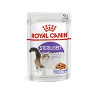 Royal Canin Feline Sterilised en Gelatina | 12 x 85 g | Alimento Completo para Gatos esterilizados y Adultos