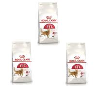 Royal Canin FIT 32 Regular para Gatos Activos | Pack Triple | 3 x 400 g | Alimento Completo para Gatos Adultos | Puede Ayudar a Reducir la formación de Bolas de Pelo