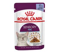 ROYAL CANIN Gato húmedo Sensory Feel (Forma y Textura) Bolitas de gelatina 12 x 85 g