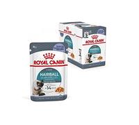 Royal Canin Hairball Care comida húmeda en gelatina para el cuidado de las bolas de pelo en gato adulto - Pack 12 x Bolsa de 85 gr