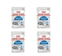 Royal Canin Indoor Sterilised 7+ | Paquete Doble | 2 x 12 x 85 g | Alimento Completo para Gatos Mayores de 7 años | para Gatos esterilizados Que Viven en Interior | Bocaditos en gelatina