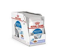 Royal CANIN Indoor Sterilised Gatos, Bocaditos en Gelatina, Caja 12 x 85 gr