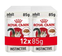 Royal Canin Instinctive Gravy | 12 x 85 g | Comida húmeda para gatos adultos | Trocitos en salsa | Para apoyar un estilo de vida saludable