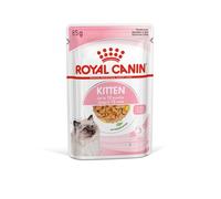 Royal Canin Feline Kitten trocitos en gelatina | 12 x 85 g | Alimento Completo para Gatitos en su Segunda Fase de Crecimiento hasta los 12 Meses | En prácticos Sobres