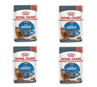 Royal Canin Light Weight Care Gravy | Paquete de 4 | 4 x 12 x 85 g | Comida húmeda para Gatos | para Gatos con sobrepeso | Contiene Hierro, manganeso y Zinc